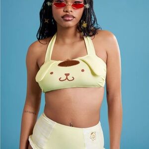Pompompurin Cute Yellow Character Bikini Set